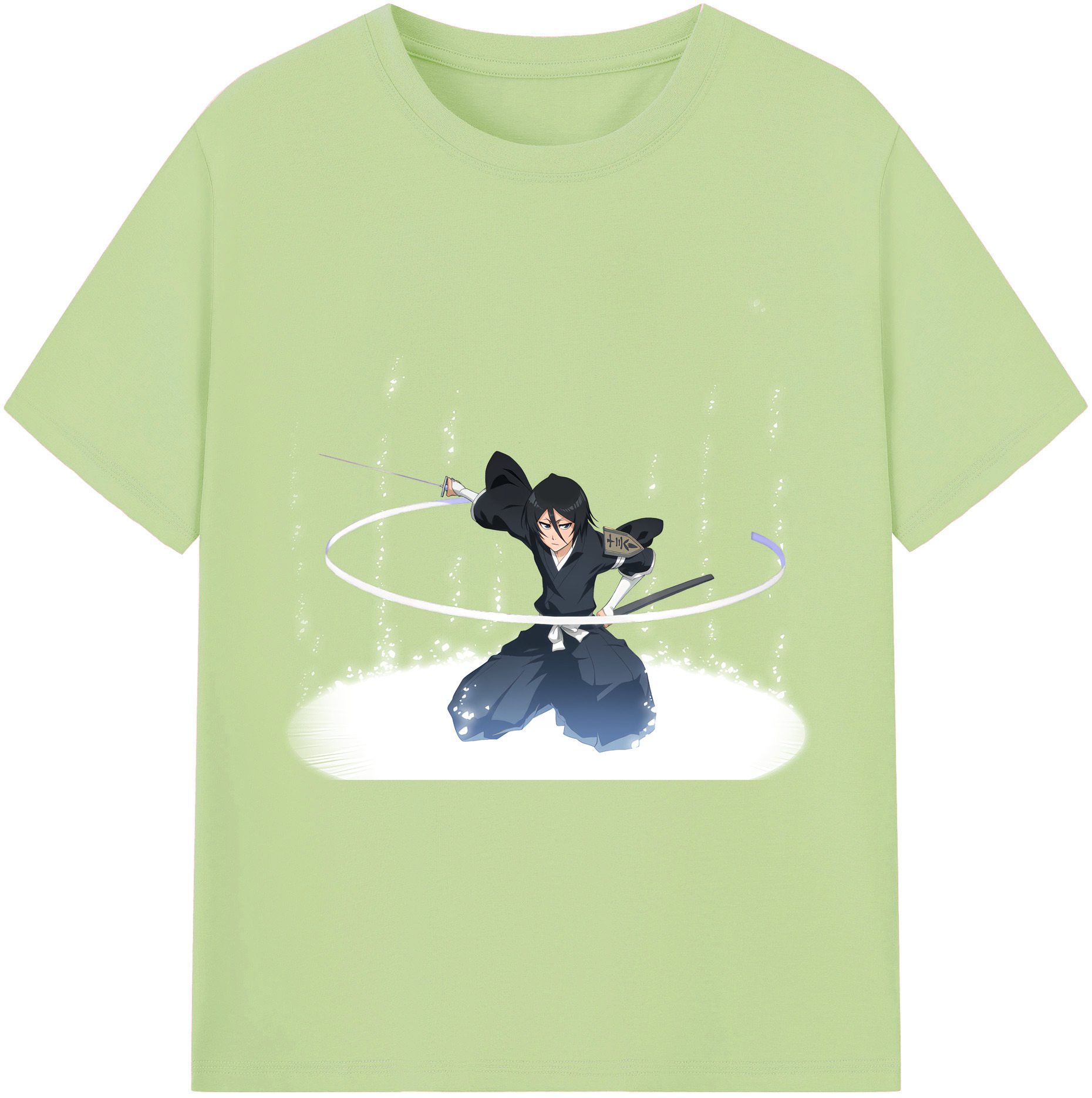 （画像用） ブリーチ 朽木ルキア BLEACH Kuchiki Rukia 綿100％半袖Tシャツ（フロントプリント）